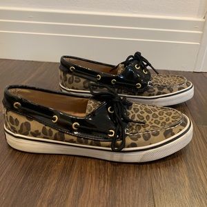 Cheetah Print Sperrys
